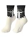 OSABASA Women Cotton Crew Casual Socks 4 Pair Pack World Travel(KWMS0155)