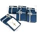 6 Blue Bowtie Pendant & Earring Display Gift Boxes