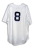 Yogi Berra Signed New York Yankees White Pinstripe Majestic Jersey