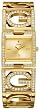 Guess Women's Goldtone Crystal-accented Bracelet Watch U13530l1