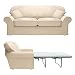 Sofa Workshop Beth large sofa bed loose covered in Fabulous Natural