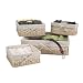 CreativeWare 4-Piece Low Profile Basket Set Arcadia, Nat/Bleach