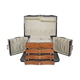 High Gloss Bubinga Jewelry Chest featuring Elm Burl Inlay