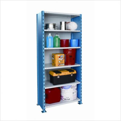 Hallowell High Capacity Closed H-Post Shelving, Starter Unit with 6 Shelves Size: 87