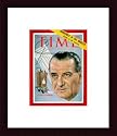 Lyndon B. Johnson / TIME Cover: July 18, 1960, Framed Art Print by TIME Magazine