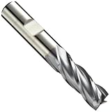 Niagara Cutter S404 High-Speed Steel End Mill, General Purpose, TiCN Coated, 4 Flutes, Square End, 2-1/4