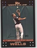 2007 Topps #316 Vernon Wells GG - Toronto Blue Jays (Gold Glove Award) (Baseball Cards)