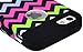 Bastex High Impact Hybrid Case for Apple iPhone 5, 5S, 5G - Black Silicone with Hard Chevron Fishtail Design