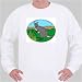 Sweatshirt with australia, reeds, wallaby, grass, gray