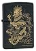 Zippo Lighter - Oriental Chinese Dragon Smoke Black Matte, 6250