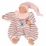 Organic Waldorf Gugguli Pink Stripes Towel Doll
