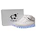 Tokee High Top USB Charging Light Up LED Shoes for Men and Women