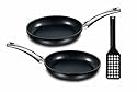 Berndes Milestone Fry pan Set, Includes 9.5 Inch Skillet, 11 Inch Skillet and Spatula