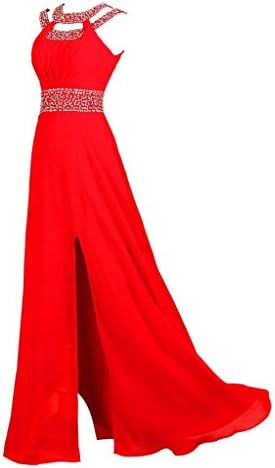 IDOBRIDAL Charming Beaded Bridesmaid Evening Party Prom Chiffon Gown Dress15