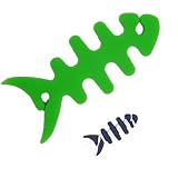 Green - Smart Wrap Fishbone Shape Cord Manager for Cell / iPod Earphone Headset
