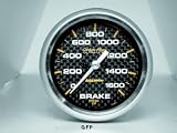 Auto Meter | 4867 2 5/8 Carbon Fiber Series - Brake Pressure Gauge - Electric - Full Sweep - 0-1600 PSI