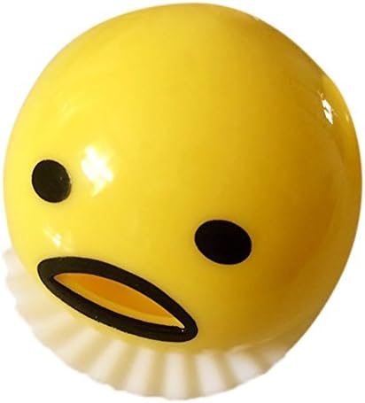 Cute Round Vomiting & Sucking Gudetama Lazy Egg Yolk Vent Tweak Stress Squeezed Funny Abreaction Toy