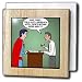 Rich Diesslins Funny Out to Lunch Cartoons - Regular 8 Hotel vs. Super 8 Hotel - Tile Napkin Holders