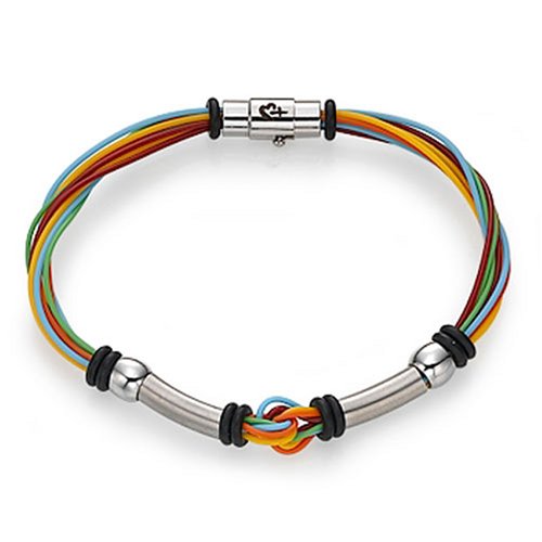 Love and Pride Rubber Bracelet w/ Magnetic Clasp