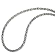 Brushed and Polished Stainless Steel Necklace - 20 Inches