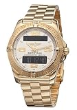 Breitling K7936211-G605-130K Professional Silver Tone Dial 18K Yellow Gold Men's Digital Display, Chronograph, Chronometer Watch