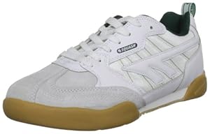Hi-Tec Squash Classic - Zapatillas de ante para hombre, color blanco (white/dark green), talla 43