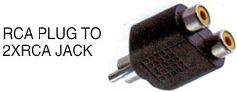 Tikamusic RCA Y Splitter Adapter 2Female to 1Male For Audio Video AV TV Cable Convert TK-1623