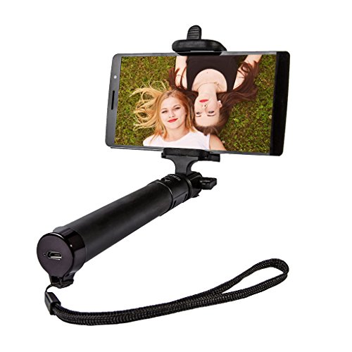iPhoto - Selfie Stick with Remote - Wireless Selfie Stick for iPhone, Samsung, Other Smartphones and GoPro - Selfie Stick with Bluetooth - Enhance Your Perfect Selfie Now!