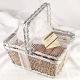 Ultimate's Silver Picnic Basket - 1 Lb Almond English Toffee