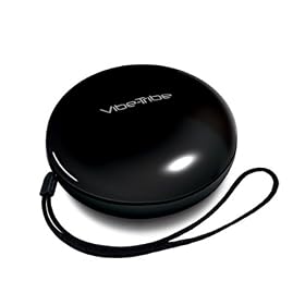 Vibe-Tribe YoYo Black: Compact Vibration Speaker & MP3 player avec SD-card lecteur MP3, Radio FM int�gr�e et t�l�commande � infrarouge