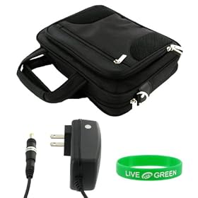 Acer Aspire One AOD250-1151 10.1-Inch Deluxe Netbook Carrying Case with AC Power Adapter Charger - Black