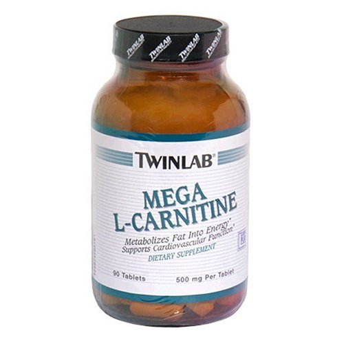 Childrens Toyshop  Health & Personal Care : TwinLab Mega L-Carnitine, 500 mg, Tablets, 90 tablets
