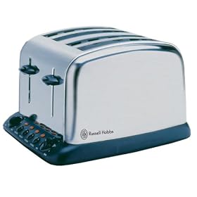 Russell Hobbs 9379 Classic 4 Slice TOASTEC Toaster Satin