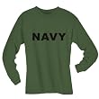 NAVY Long Sleeve T-Shirt in military green