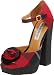 Naughty Monkey Women's Tickle Me Pink Ankle-Strap Sandal,Black,8.5 M US