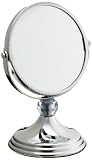 Taymor Chrome Mini Countertop Glamour Mirror with Light Blue Ball