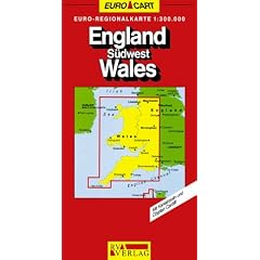 England S�dwest / Wales 1 : 300 000. RV Euro Cart. Mit einem Stadtplan von Cardiff. Euro- Regionalkarte.