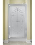 Sterling 1507D-31S Vista Pivot II Shower Door 65-1/2H x 27-1/2 - 31-1/4W Smooth Glass Ellipse Patt