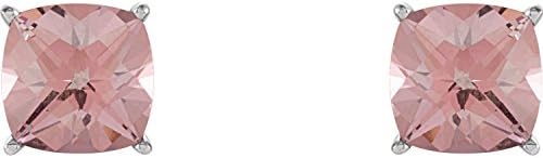 Sterling Silver Pink Passion Topaz Earrings