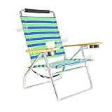 Platinum 4 position High Aluminum Beach Chair w/ Drink Holder