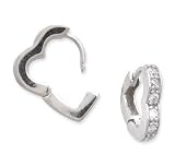 Heart Shaped Hoop Earrings