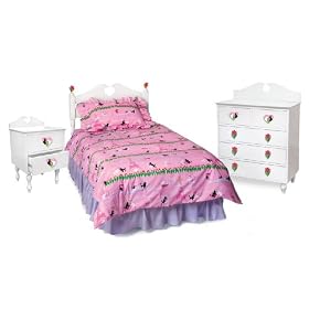 Room Magic Poodles In Paris Bedroom Set, White