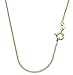 18k Gold-Flashed Sterling Silver 1.3mm Fine Cable Nickel Free Chain Necklace Italy 14