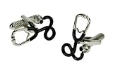 Mens Designer Fashion Cufflinks - Stethoscope - For the Doctor