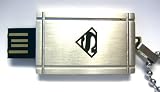 Stainless Steel Licensed Superman 4GB USB Drive Dog Tag