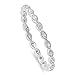 CHOOSE YOUR COLOR Sterling Silver Eternity Wave Ring