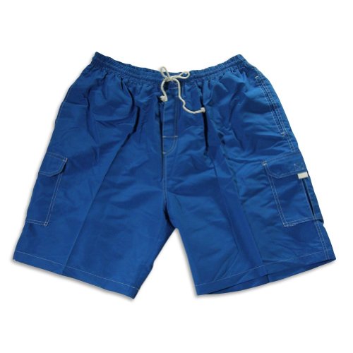 Jon Lauren Apparel - Big Mens Swimsuit, Royal Blue