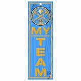 NBA Denver Nuggets 4-by-13 Wood My Team Sign