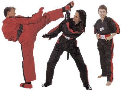 Satinjacke / mit Seitenstreifen