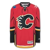 Calgary Flames Reebok Premier Youth Replica Home NHL Hockey Jersey Size S/M